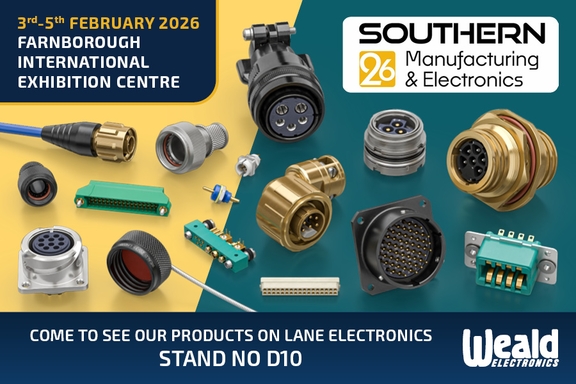 Weald Electronics on Southern Manufacturing 2026 Farnborough International Exhibition Centre