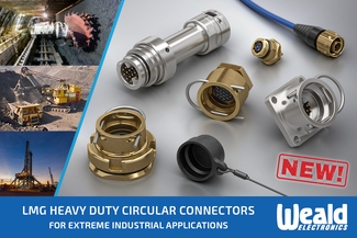 Weald Electronics Heavy Duty Range Circular Connectors for Mining and Heavy Industry