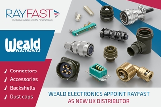 Weald Electronics appoint Rayfast as new UK Distributor of MIL-DTL connectors, backshells and protective caps