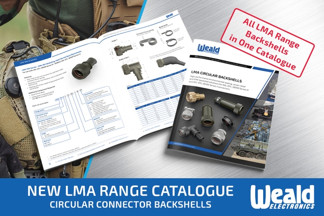 New Weald Electronics LMA Range MIL-DTL-26482/38999 Backshells Catalogue