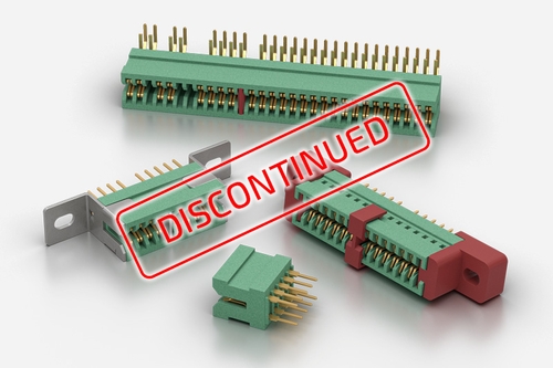 Edge Card PCB ITW McMurdo electrical connectors 0.1 inch pitch discontinued